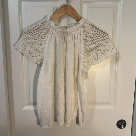 Ulla Johnson Women's Benedicte Top Natural Size 10 - Picture 3 of 5